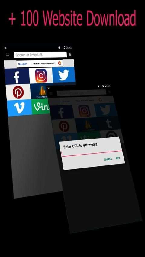 Fast video downloader for +100 web स्क्रीनशॉट 1