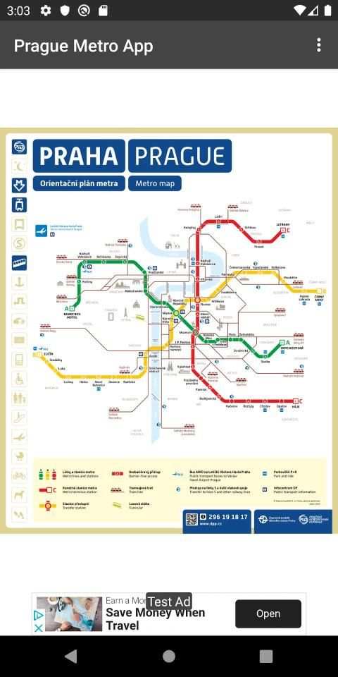 Prague Metro App स्क्रीनशॉट 3