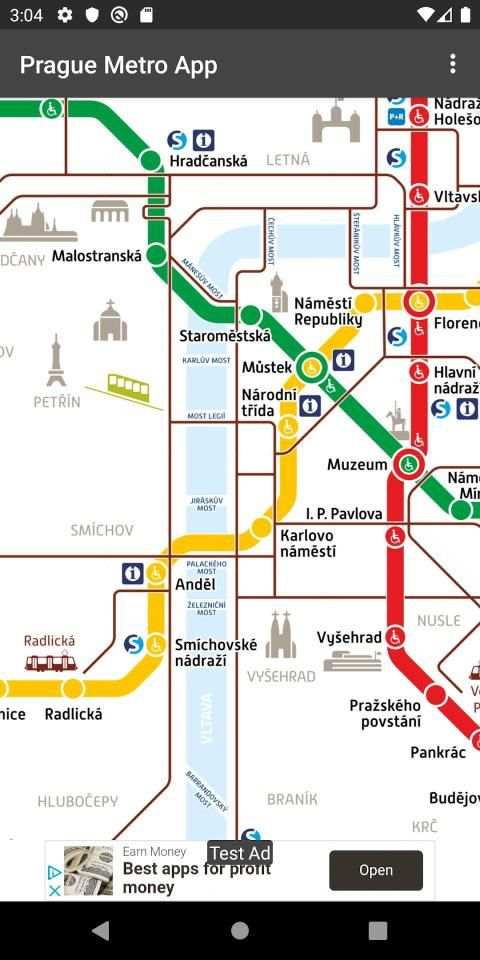 Prague Metro App स्क्रीनशॉट 2