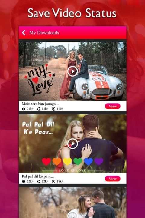 VidStatus - Video Status App image & Text स्क्रीनशॉट 2