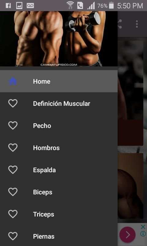 Rutinas de Gimnasio. Fitness screenshot 8