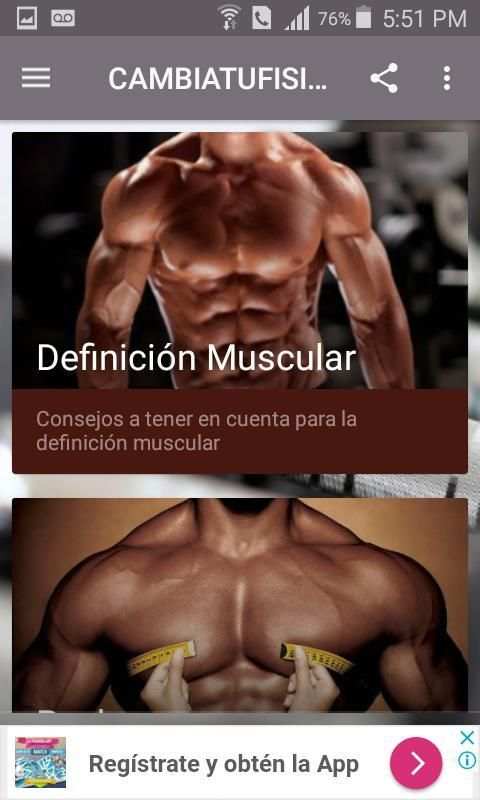 Rutinas de Gimnasio. Fitness screenshot 6