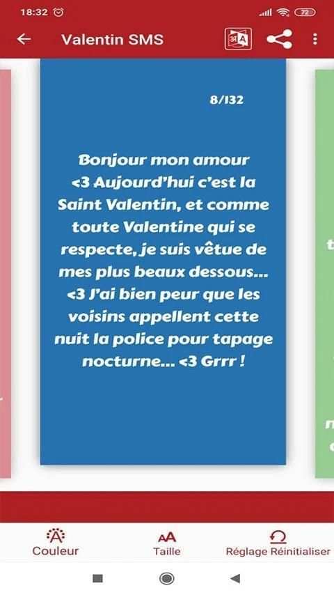 Saint Valentin 2020 Magnifique vœux SMS screenshot 2