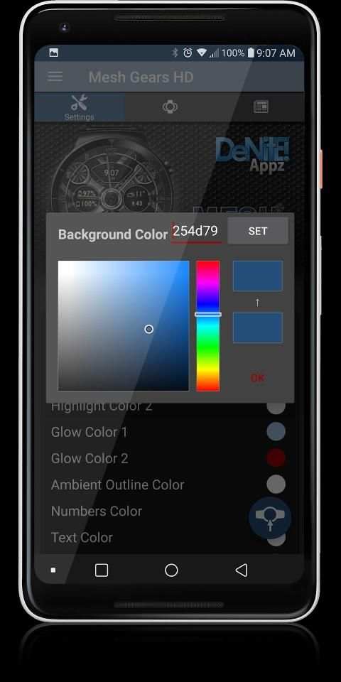 Mesh Gears HD Watch Face Widget & Live Wallpaper screenshot 23