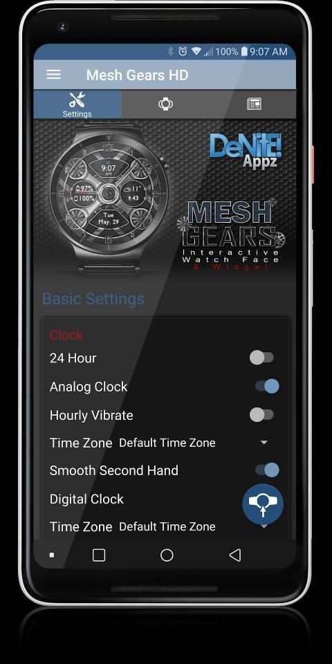 Mesh Gears HD Watch Face Widget & Live Wallpaper स्क्रीनशॉट 25