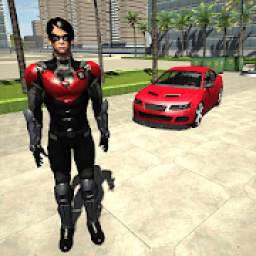 Flying Superhero : Vegas Crime City Rescue Mission