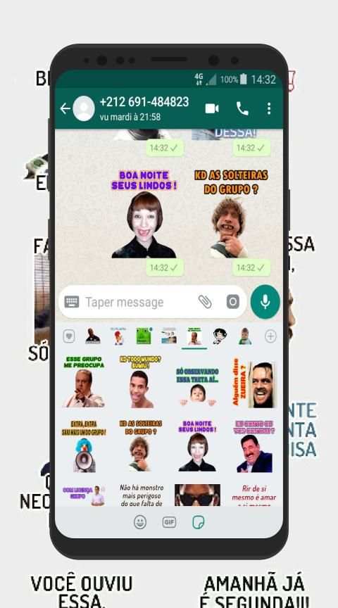 Figurinhas com frases para WhatsApp e grupos screenshot 4