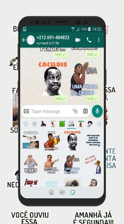 Figurinhas com frases para WhatsApp e grupos screenshot 6