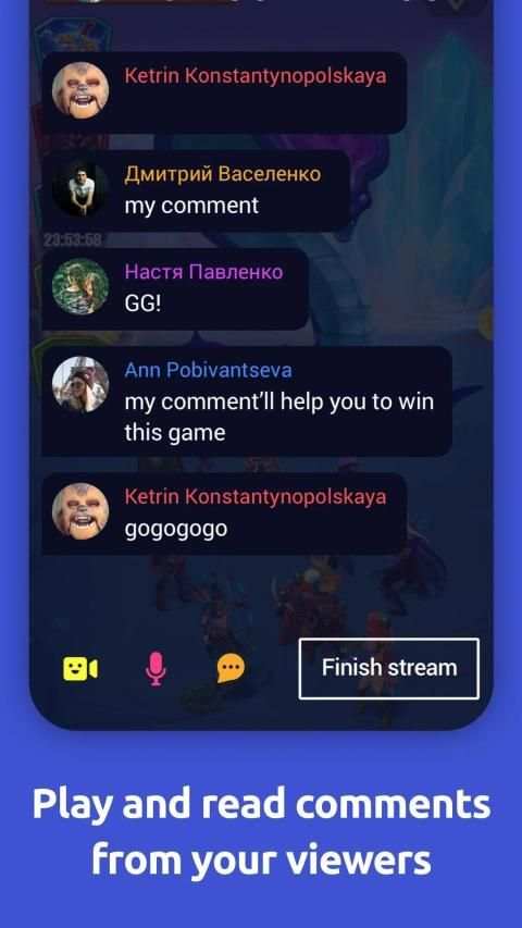myStream - stream games, donations, chats स्क्रीनशॉट 2