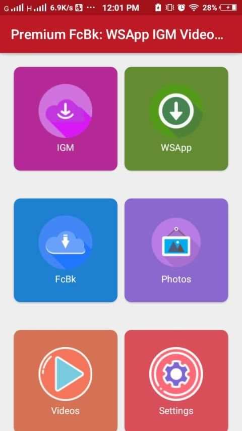 Premium FcBK: WSApp INST-GRM Video Downloader screenshot 5