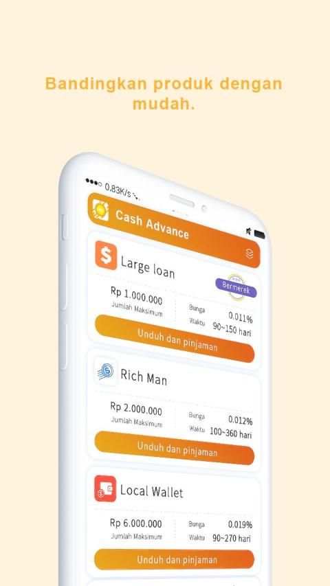 Cash Advance – Pinjam uang secara online screenshot 2