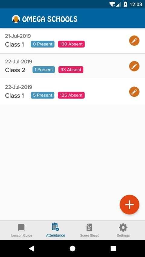 Omega Schools (Teacher App) स्क्रीनशॉट 3