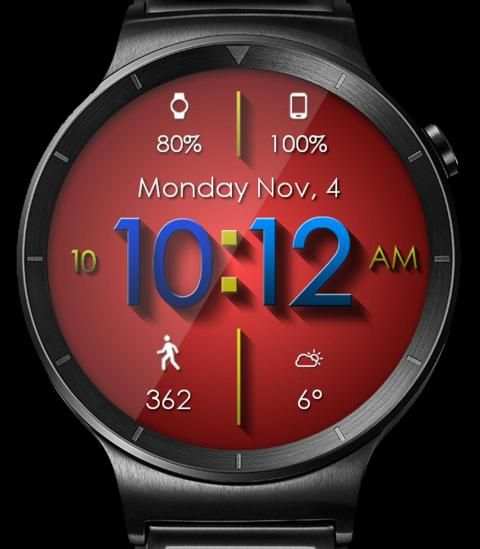 Material Shadow HD WatchFace Widget Live Wallpaper screenshot 4