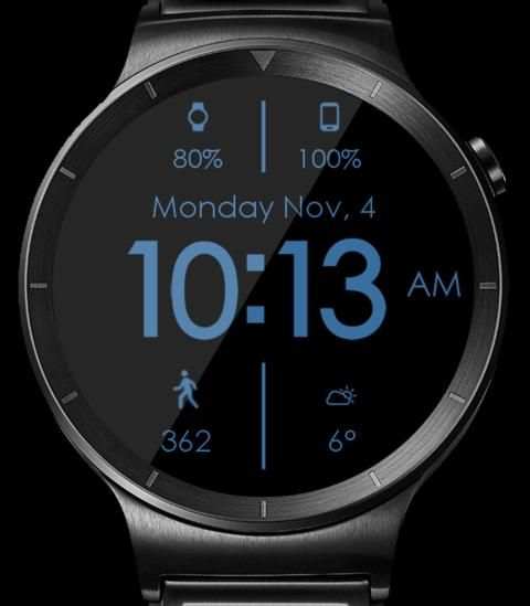 Material Shadow HD WatchFace Widget Live Wallpaper screenshot 1