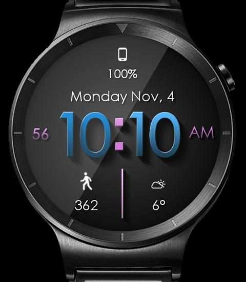Material Shadow HD WatchFace Widget Live Wallpaper screenshot 5