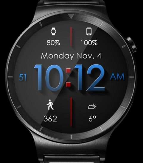 Material Shadow HD WatchFace Widget Live Wallpaper screenshot 3