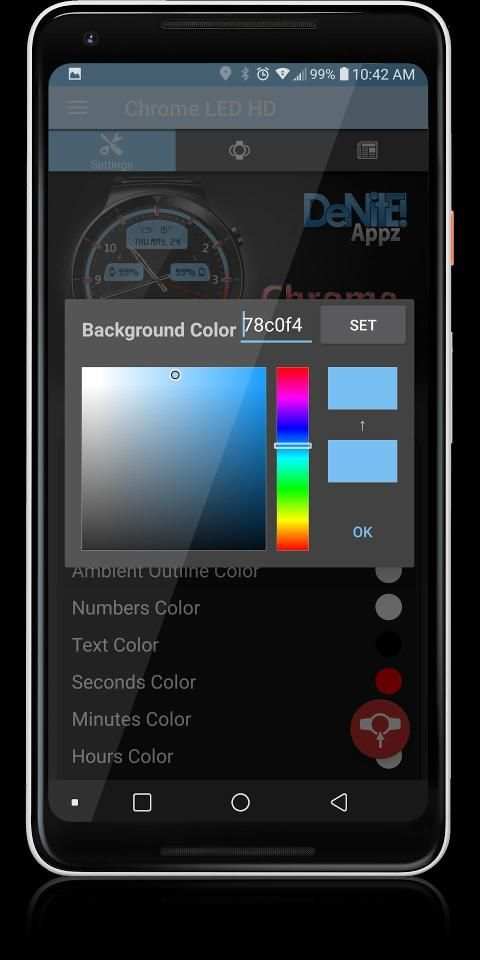 Chrome LED HD Watch Face Widget & Live Wallpaper screenshot 12