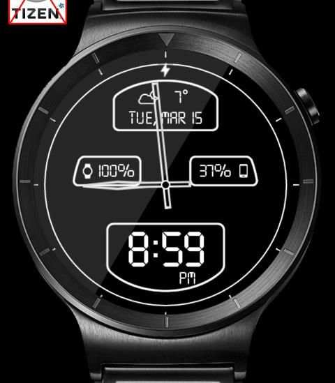 Chrome LED HD Watch Face Widget & Live Wallpaper screenshot 1