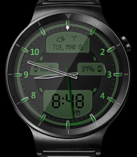 Chrome LED HD Watch Face Widget & Live Wallpaper screenshot 2