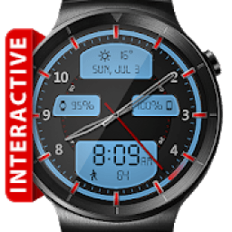 Chrome LED HD Watch Face Widget &amp; Live Wallpaper आइकन