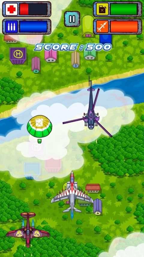 Air Fighting - Airplane Shooting Game स्क्रीनशॉट 4