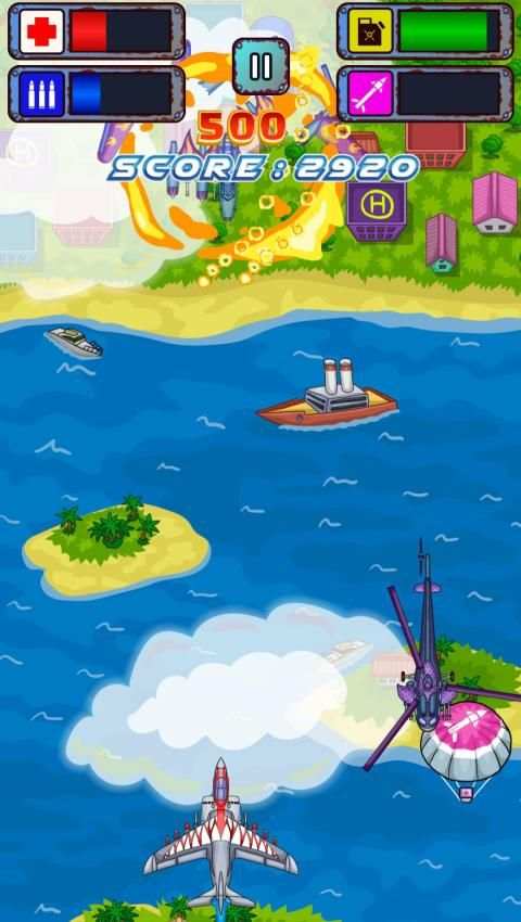 Air Fighting - Airplane Shooting Game स्क्रीनशॉट 5