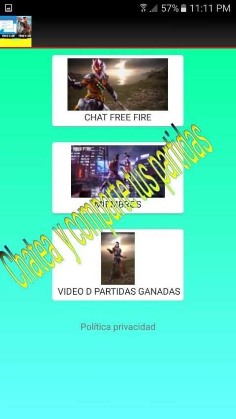 Chat de Free-Fire screenshot 2
