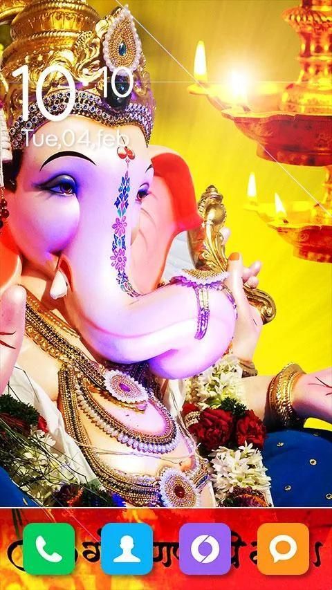 Lord Ganesha Wallpaper 4K, Little Ganesha, Ganapati Bappa