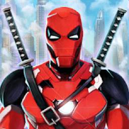 Superhero Iron Ninja Battle: City Rescue Fight Sim