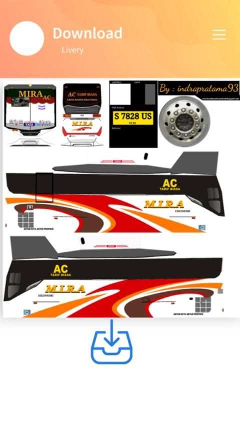 Livery Bus Mira SHD screenshot 3