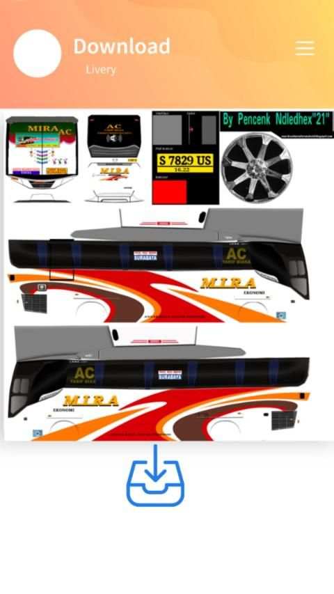 Livery Bus Mira SHD screenshot 5