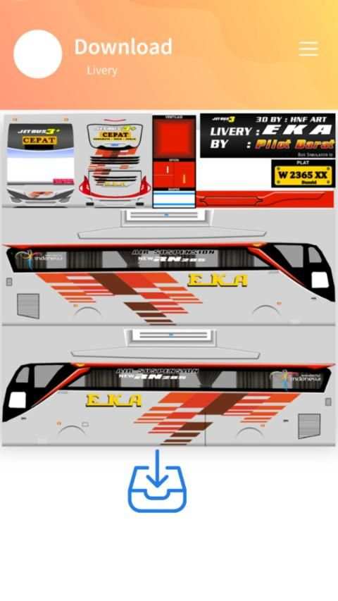 Livery Bus Mira SHD screenshot 1