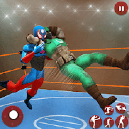 Bodybuilder Fighting Club Superhero Wrestling Game icon