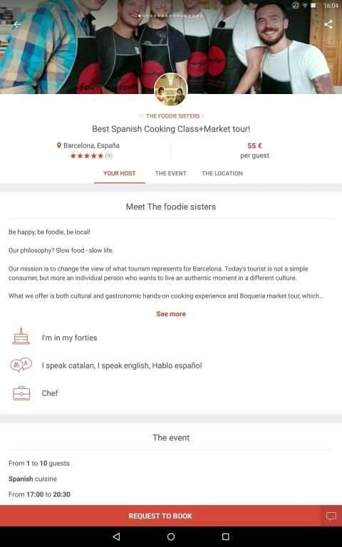 Eatwith - Food experiences screenshot 1
