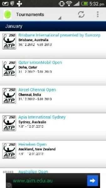 Tennis Live screenshot 1