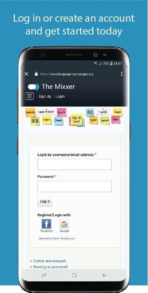 Mixxer Language Exchange screenshot 1