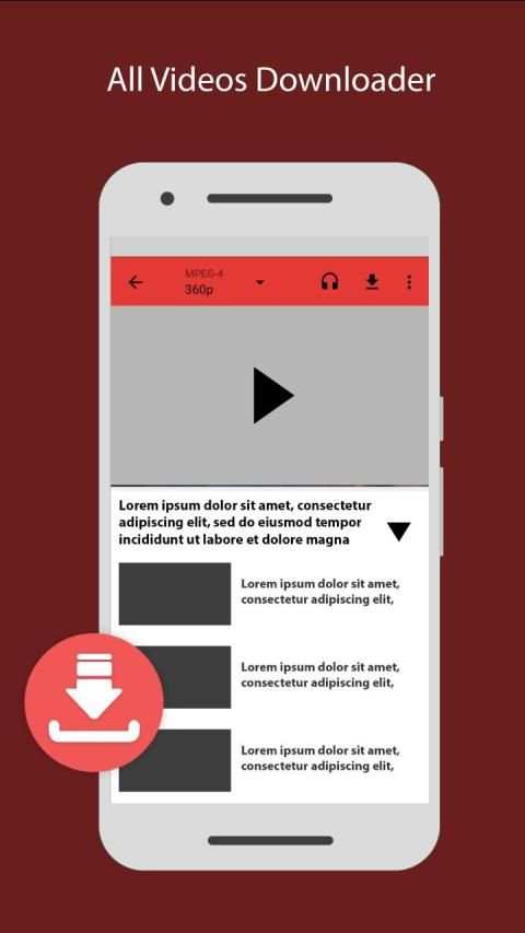 All Downloader HD - Free Video Download screenshot 1
