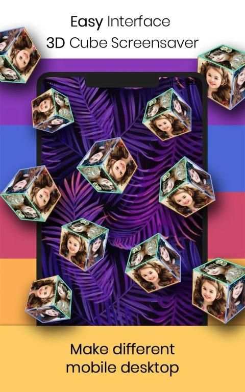 Photo Frame Live Wallpaper - 3D Photo Cube Desktop screenshot 4