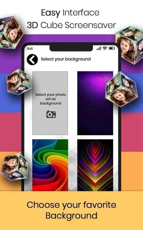 Photo Frame Live Wallpaper - 3D Photo Cube Desktop screenshot 7