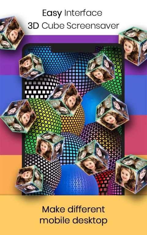 Photo Frame Live Wallpaper - 3D Photo Cube Desktop screenshot 5