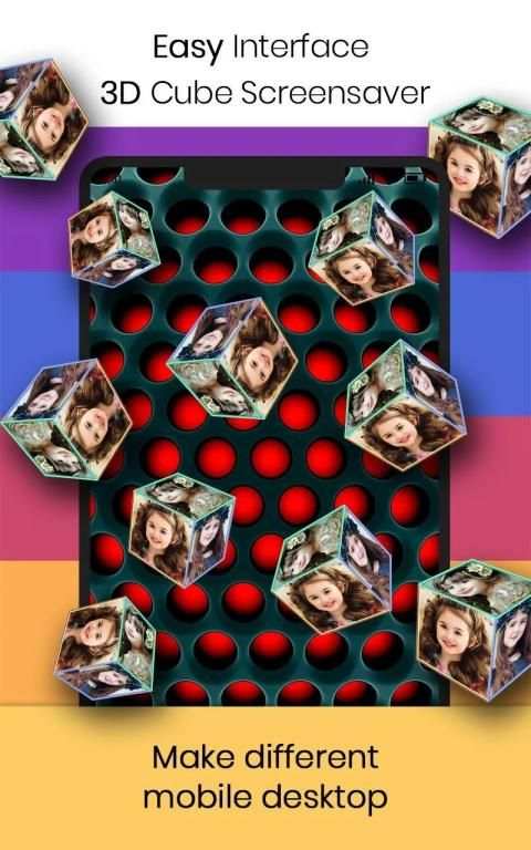Photo Frame Live Wallpaper - 3D Photo Cube Desktop screenshot 3
