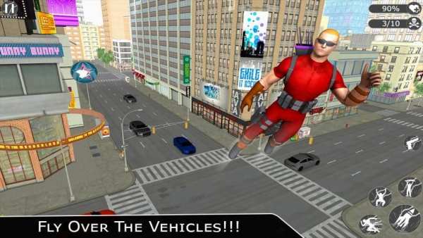 Flying Ninja Super Hero - Rescue Survival Game 3D screenshot 12