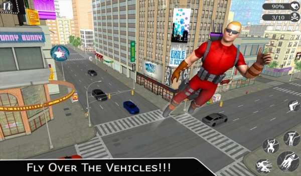 Flying Ninja Super Hero - Rescue Survival Game 3D screenshot 4