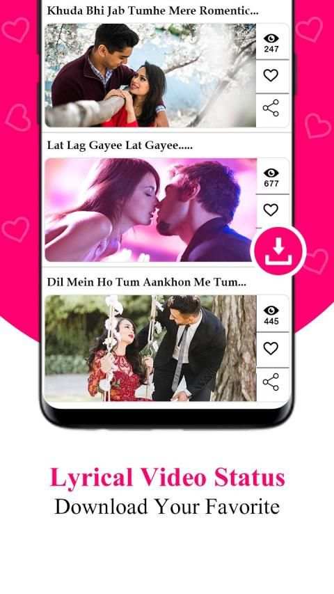 Vclip video status स्क्रीनशॉट 1
