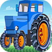 Bleu Tractor 3D Toy - Farming Simulator Game