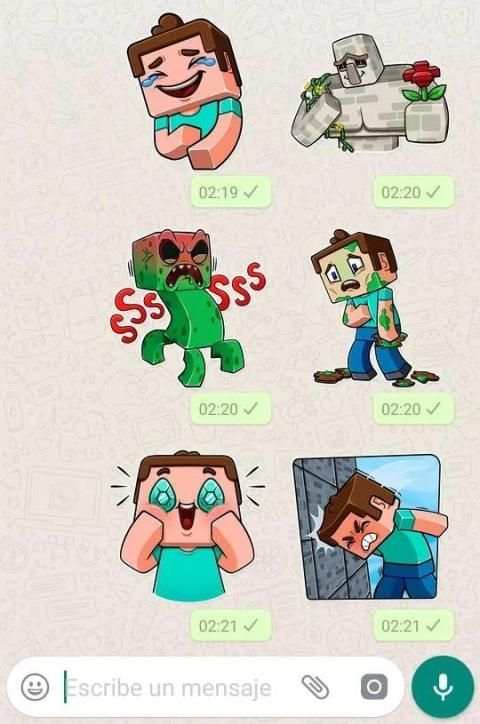 Minestickers en español para WhatsApp screenshot 3
