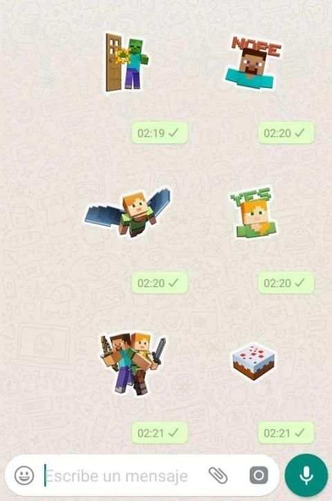 Minestickers en español para WhatsApp screenshot 4