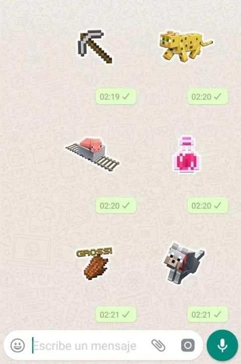 Minestickers en español para WhatsApp screenshot 5