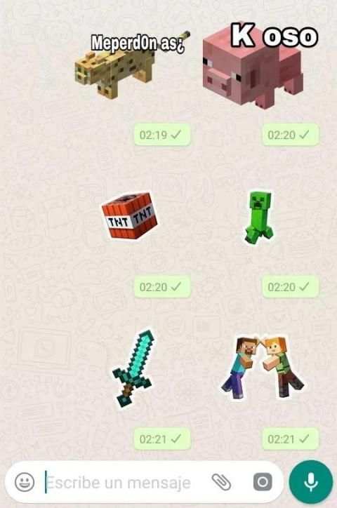 Minestickers en español para WhatsApp screenshot 1