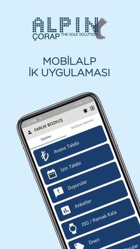 MOBİLALP İK UYGULAMASI 1 تصوير الشاشة